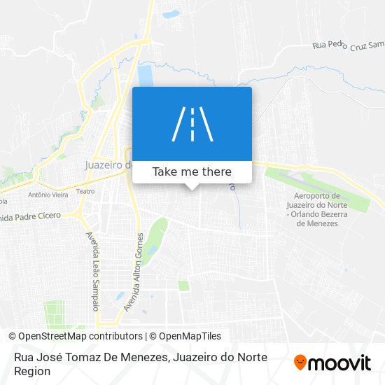 Mapa Rua José Tomaz De Menezes