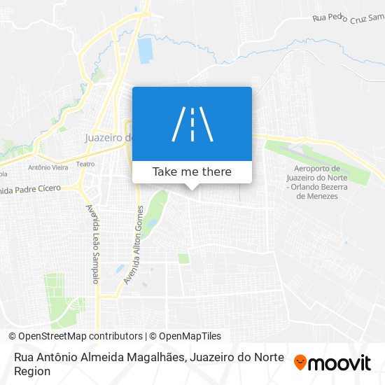 Mapa Rua Antônio Almeida Magalhães