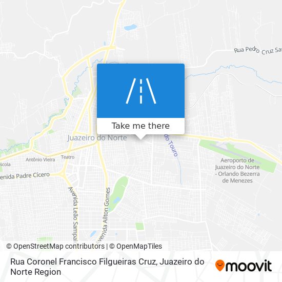 Mapa Rua Coronel Francisco Filgueiras Cruz