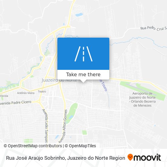 Mapa Rua José Araújo Sobrinho