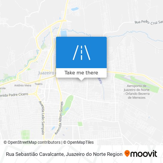 Mapa Rua Sebastião Cavalcante