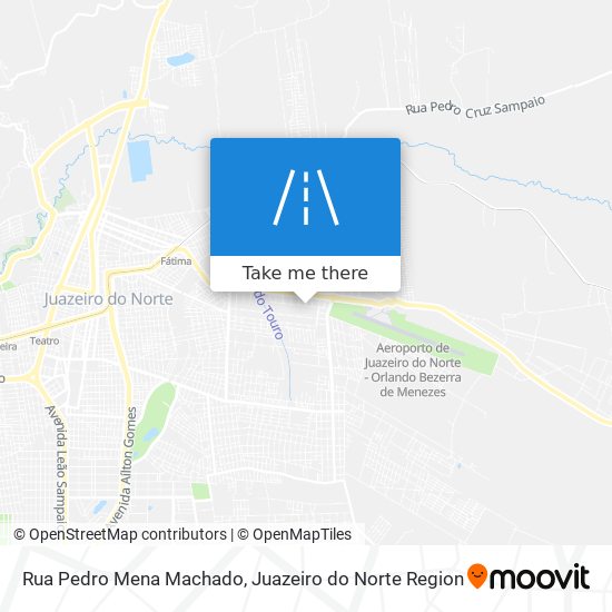 Mapa Rua Pedro Mena Machado