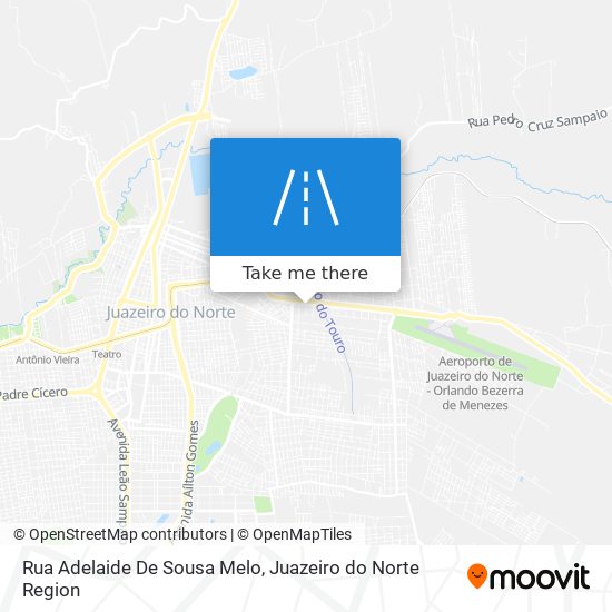 Mapa Rua Adelaide De Sousa Melo