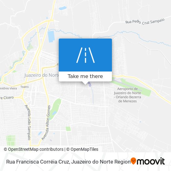 Mapa Rua Francisca Corréia Cruz