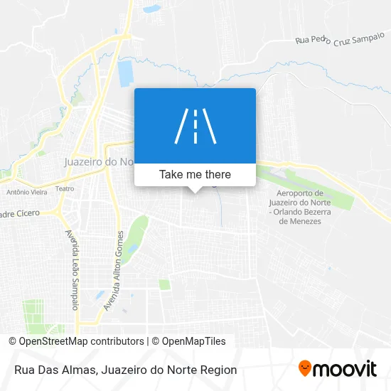 Rua Das Almas map
