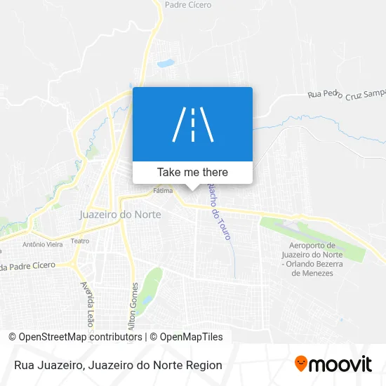Rua Juazeiro map