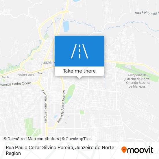 Mapa Rua Paulo Cezar Silvino Pareira