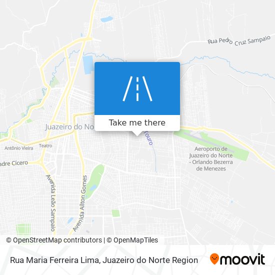 Mapa Rua Maria Ferreira Lima