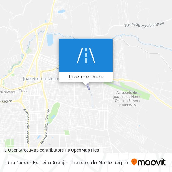 Mapa Rua Cícero Ferreira Araújo