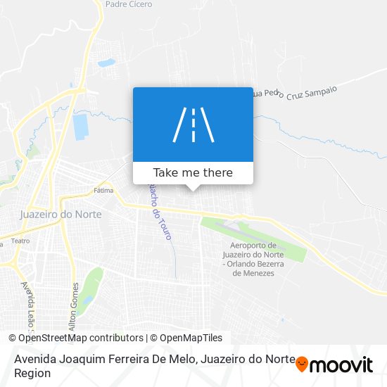 Mapa Avenida Joaquim Ferreira De Melo