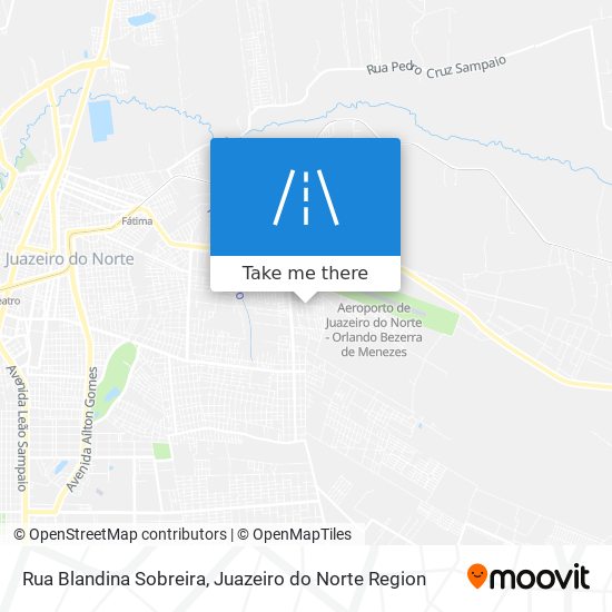 Mapa Rua Blandina Sobreira