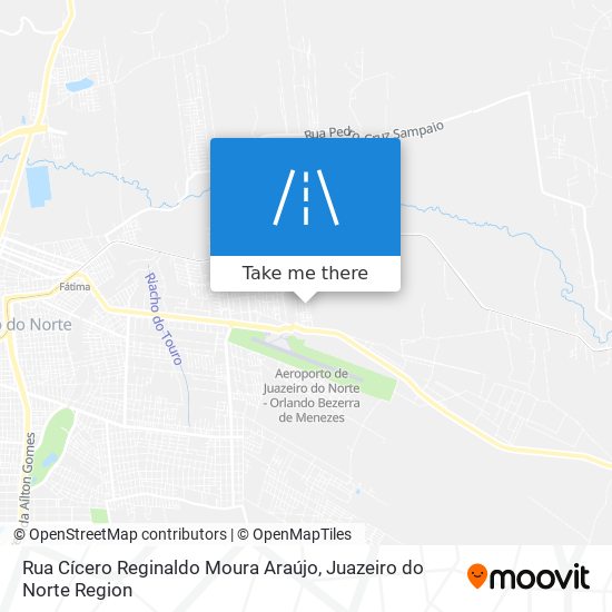 Mapa Rua Cícero Reginaldo Moura Araújo