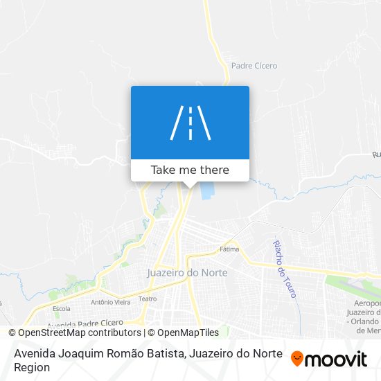 Mapa Avenida Joaquim Romão Batista
