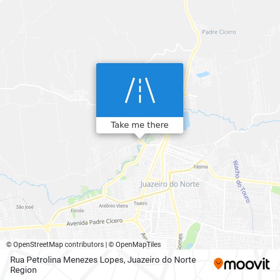 Mapa Rua Petrolina Menezes Lopes