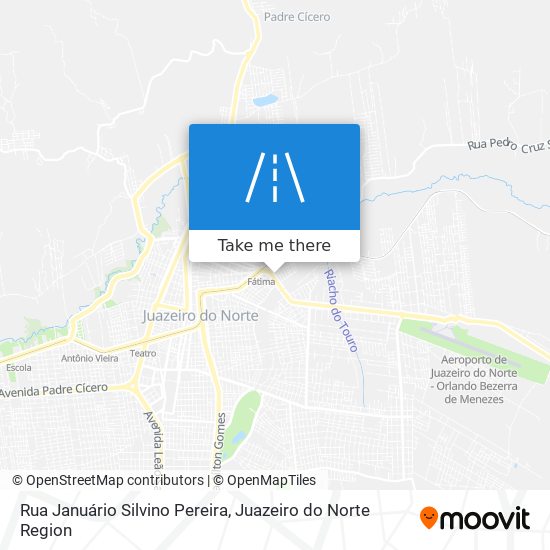 Mapa Rua Januário Silvino Pereira