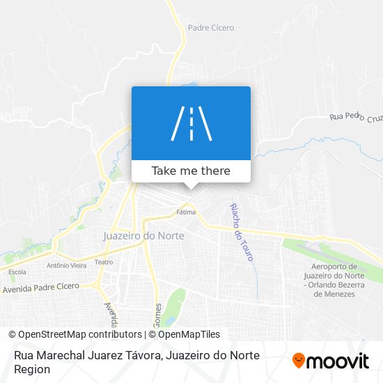 Mapa Rua Marechal Juarez Távora
