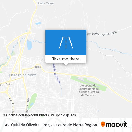 Mapa Av. Quitéria Oliveira Lima