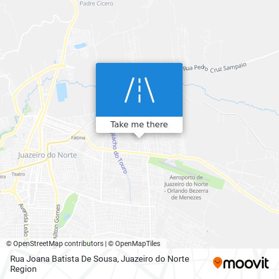 Mapa Rua Joana Batista De Sousa