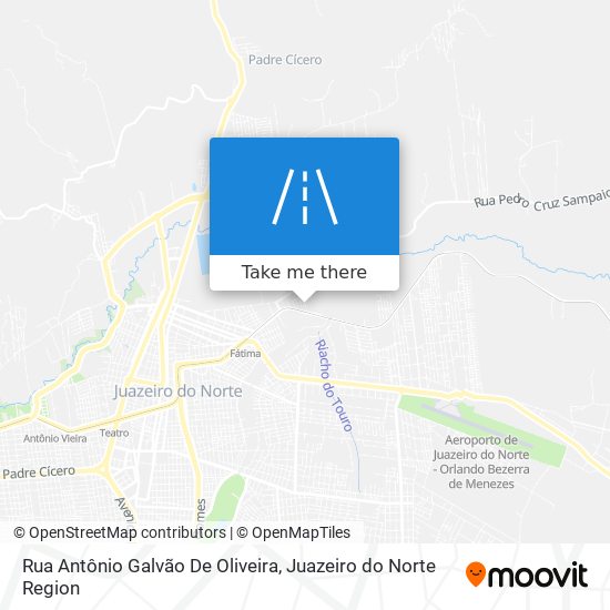 Mapa Rua Antônio Galvão De Oliveira