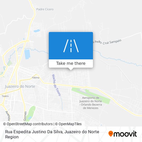 Mapa Rua Espedita Justino Da Silva