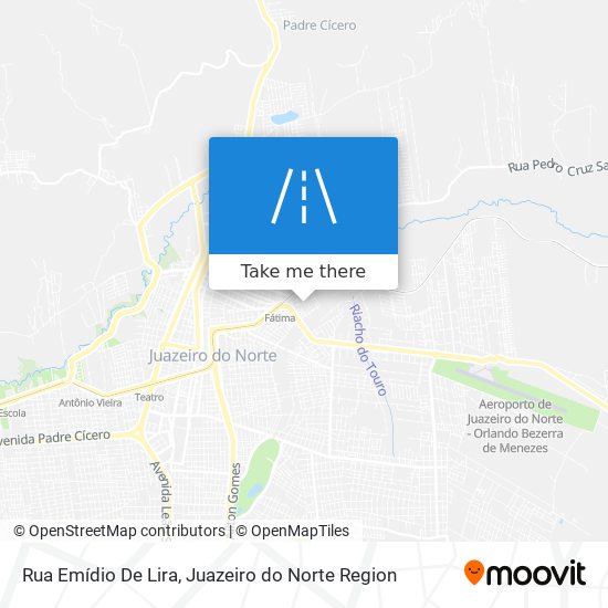 Mapa Rua Emídio De Lira