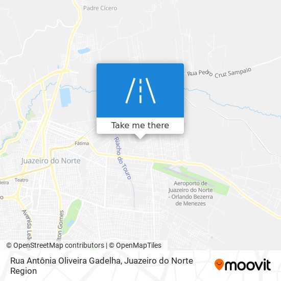 Mapa Rua Antônia Oliveira Gadelha