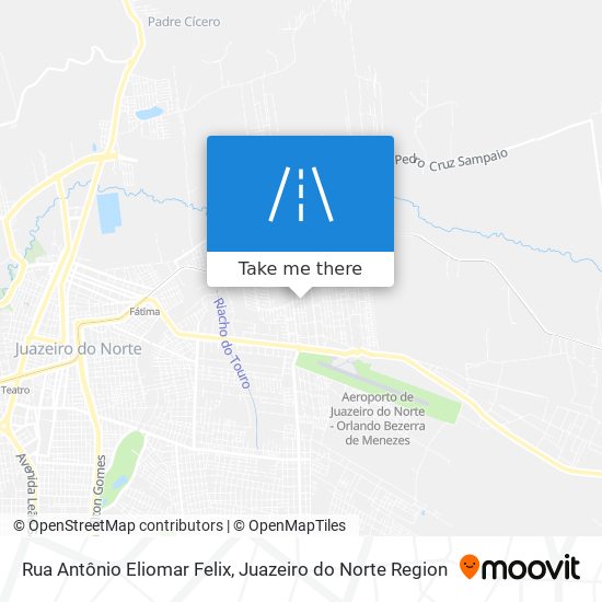 Mapa Rua Antônio Eliomar Felix