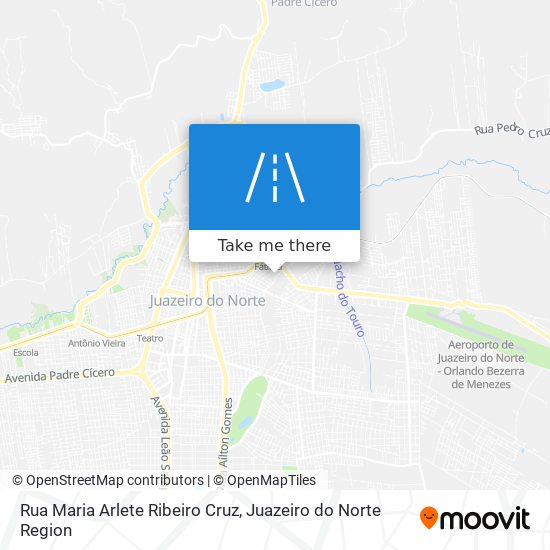 Mapa Rua Maria Arlete Ribeiro Cruz