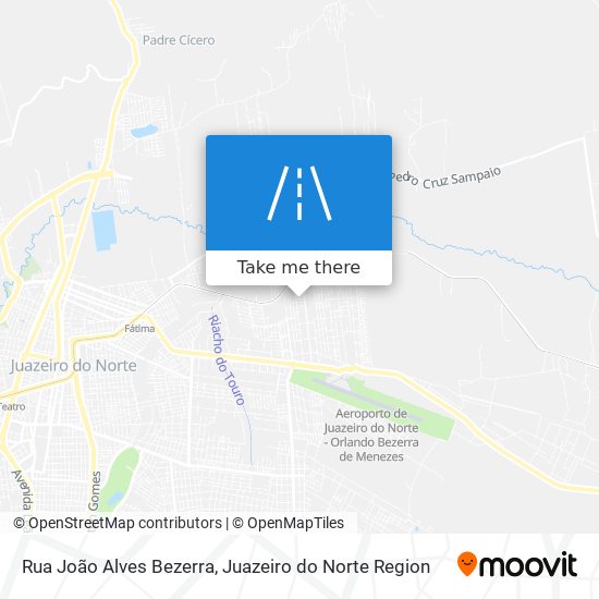 Mapa Rua João Alves Bezerra