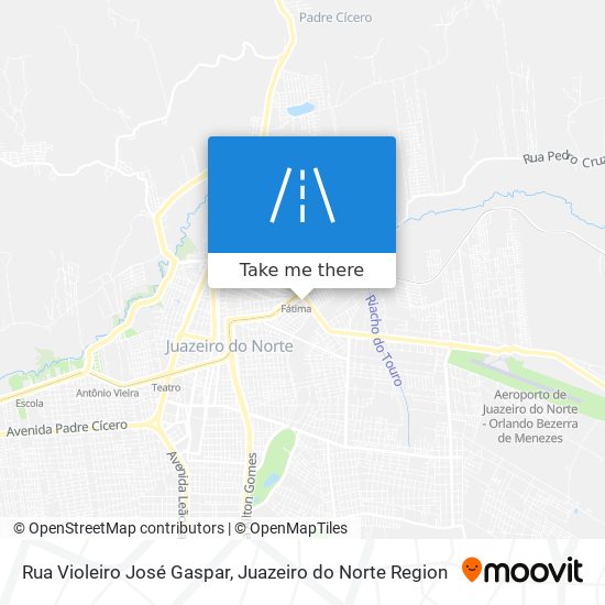 Mapa Rua Violeiro José Gaspar
