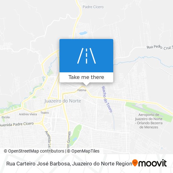 Mapa Rua Carteiro José Barbosa