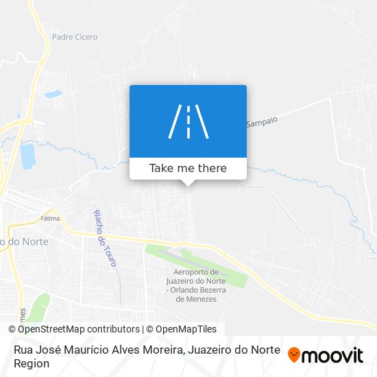 Mapa Rua José Maurício Alves Moreira
