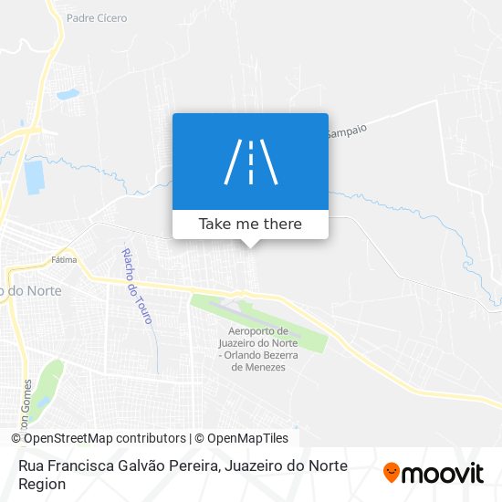 Mapa Rua Francisca Galvão Pereira