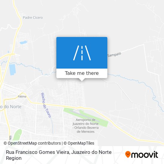 Mapa Rua Francisco Gomes Vieira