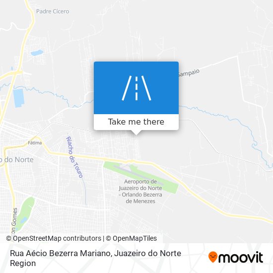 Mapa Rua Aécio Bezerra Mariano