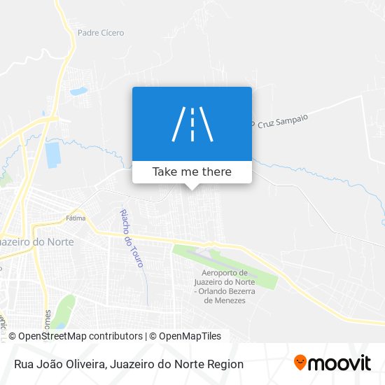 Mapa Rua João Oliveira