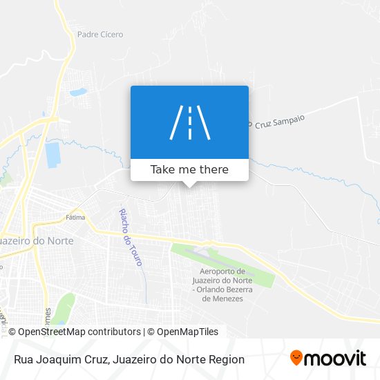 Mapa Rua Joaquim Cruz