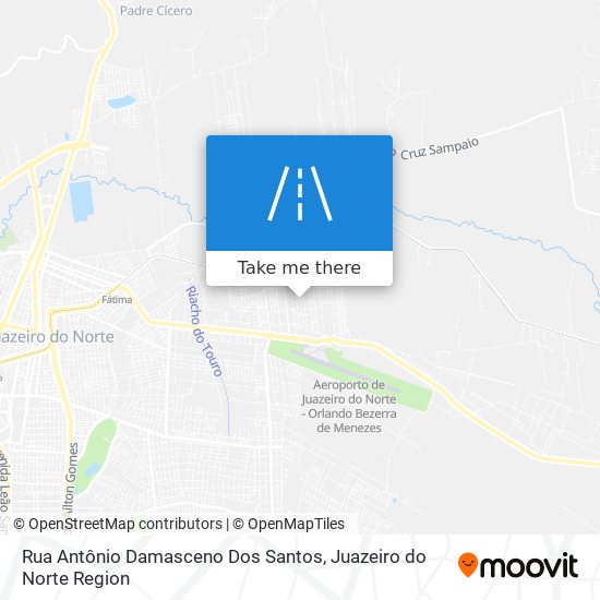 Mapa Rua Antônio Damasceno Dos Santos