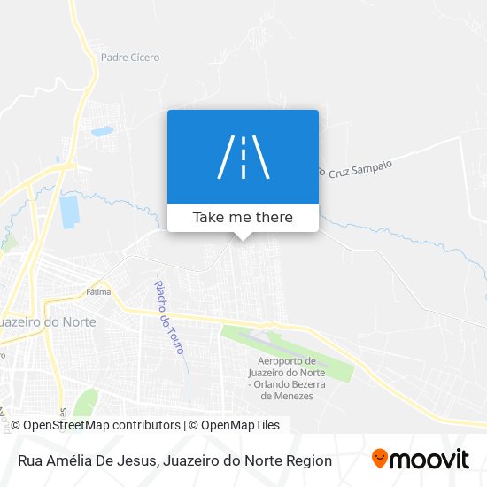 Mapa Rua Amélia De Jesus