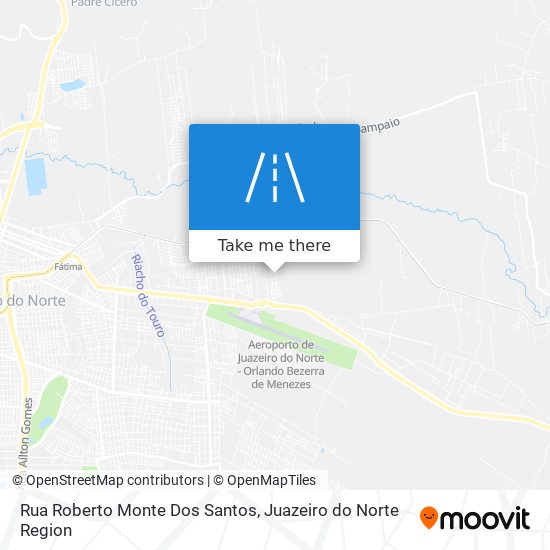 Mapa Rua Roberto Monte Dos Santos