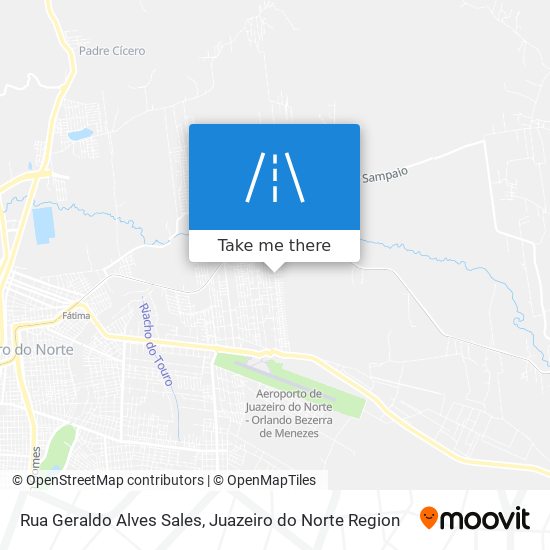 Mapa Rua Geraldo Alves Sales