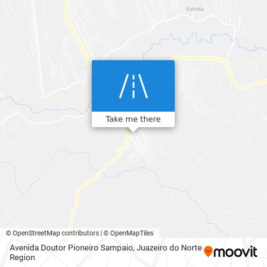 Mapa Avenida Doutor Pioneiro Sampaio