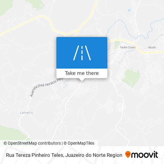 Mapa Rua Tereza Pinheiro Teles