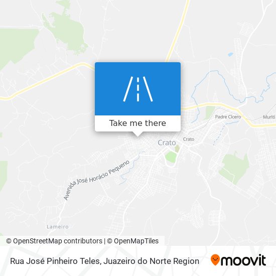 Mapa Rua José Pinheiro Teles