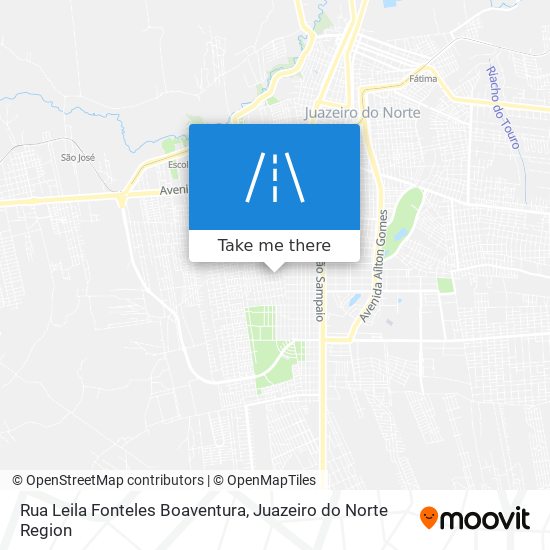 Mapa Rua Leila Fonteles Boaventura