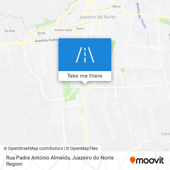 Mapa Rua Padre António Almeida