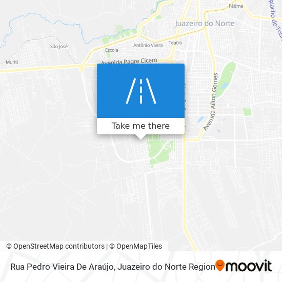 Mapa Rua Pedro Vieira De Araújo