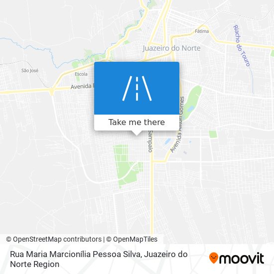 Mapa Rua Maria Marcionília Pessoa Silva