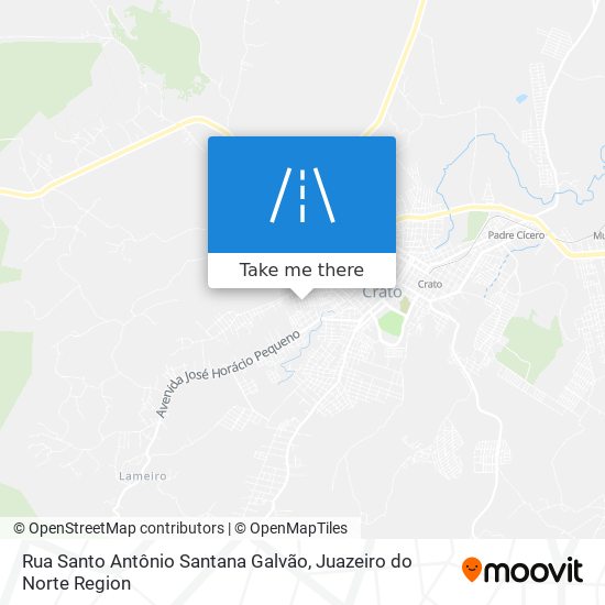 Rua Santo Antônio Santana Galvão map