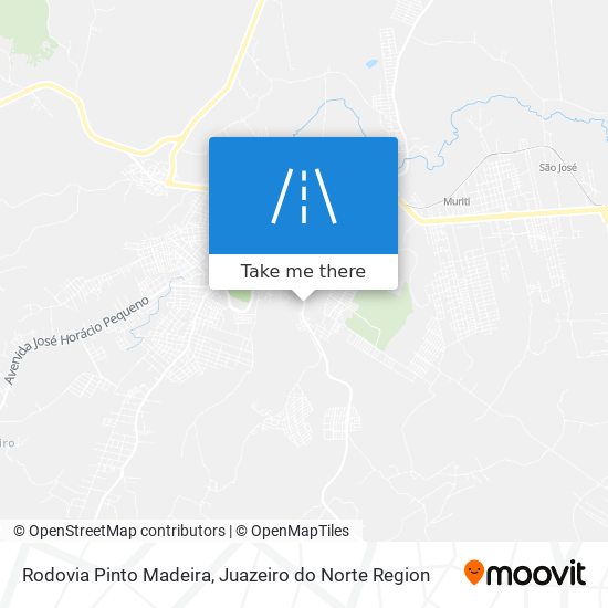 Rodovia Pinto Madeira map